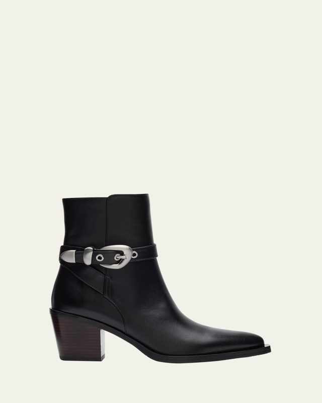 Maven Leather Western Booties